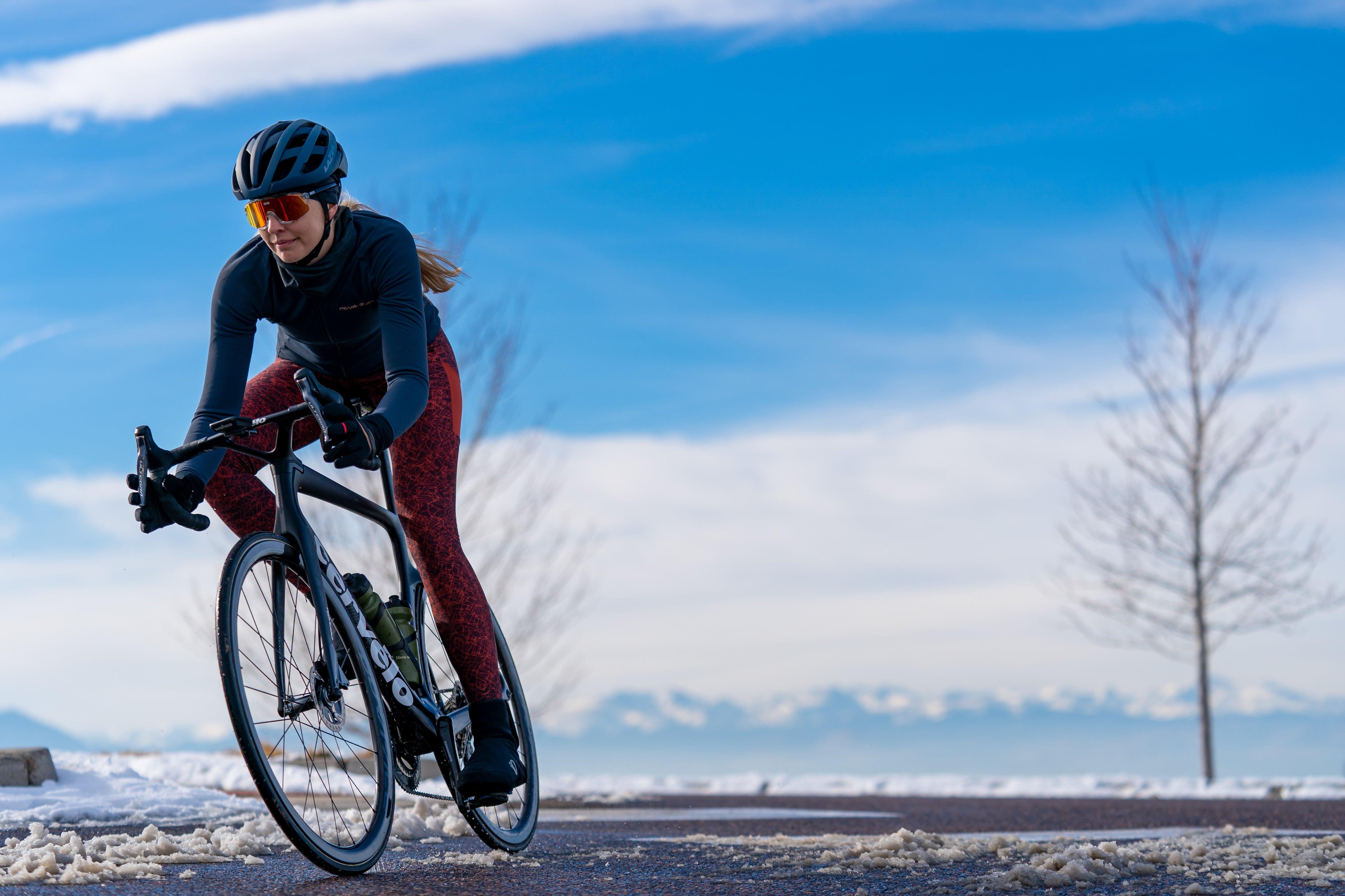 RedWhite Apparel Women's Long Distance Winter Cycling Bib Tights
