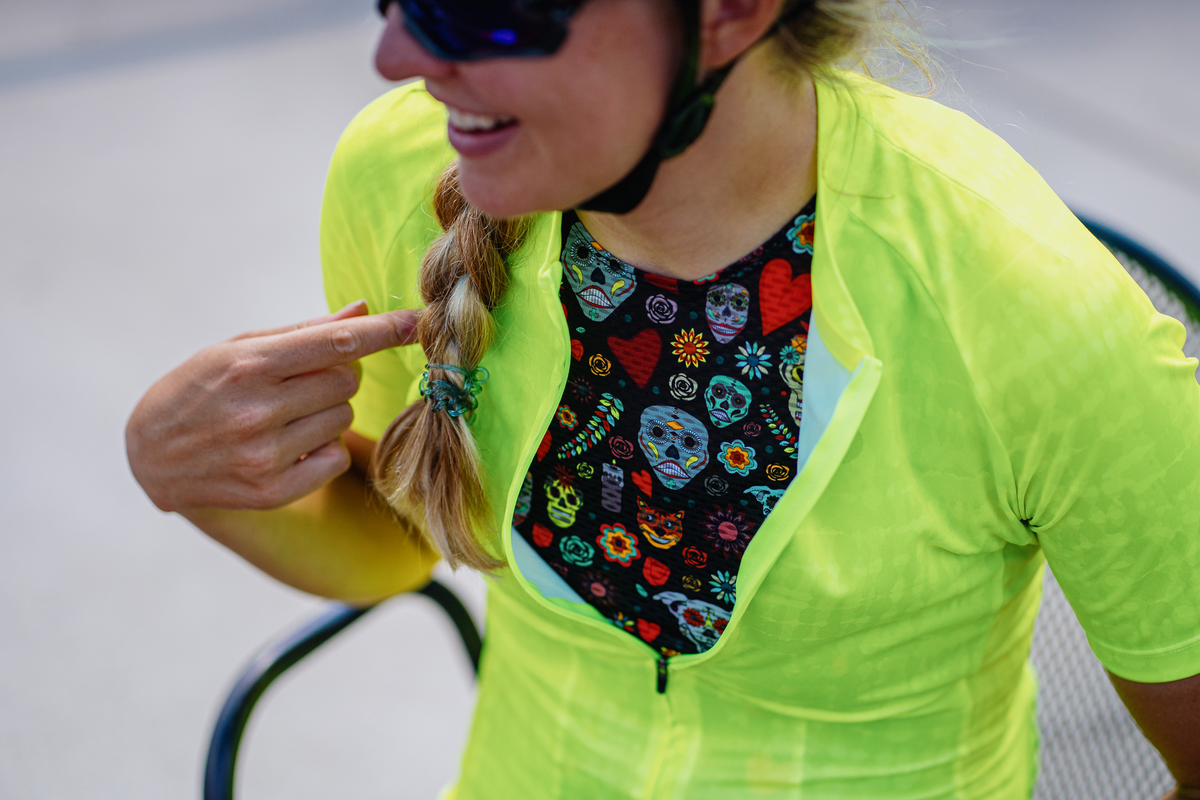 Cyclist Wearing Baselayer